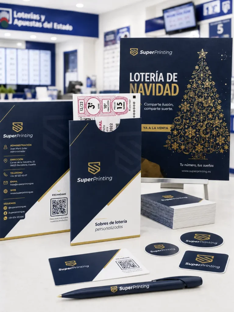 Diseño gráfico e imprenta para administraciones de lotería 2 Materiales de diseño gráfico e imprenta para administraciones de loterías de SuperPrinting