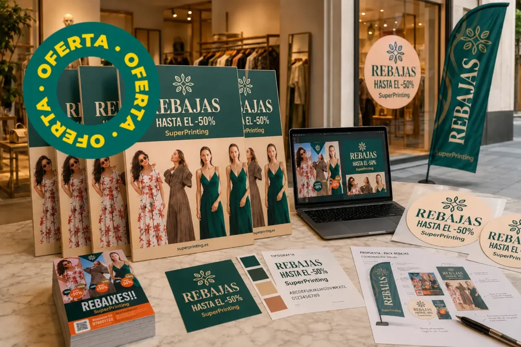 pack publicidad rebajas para tiendas