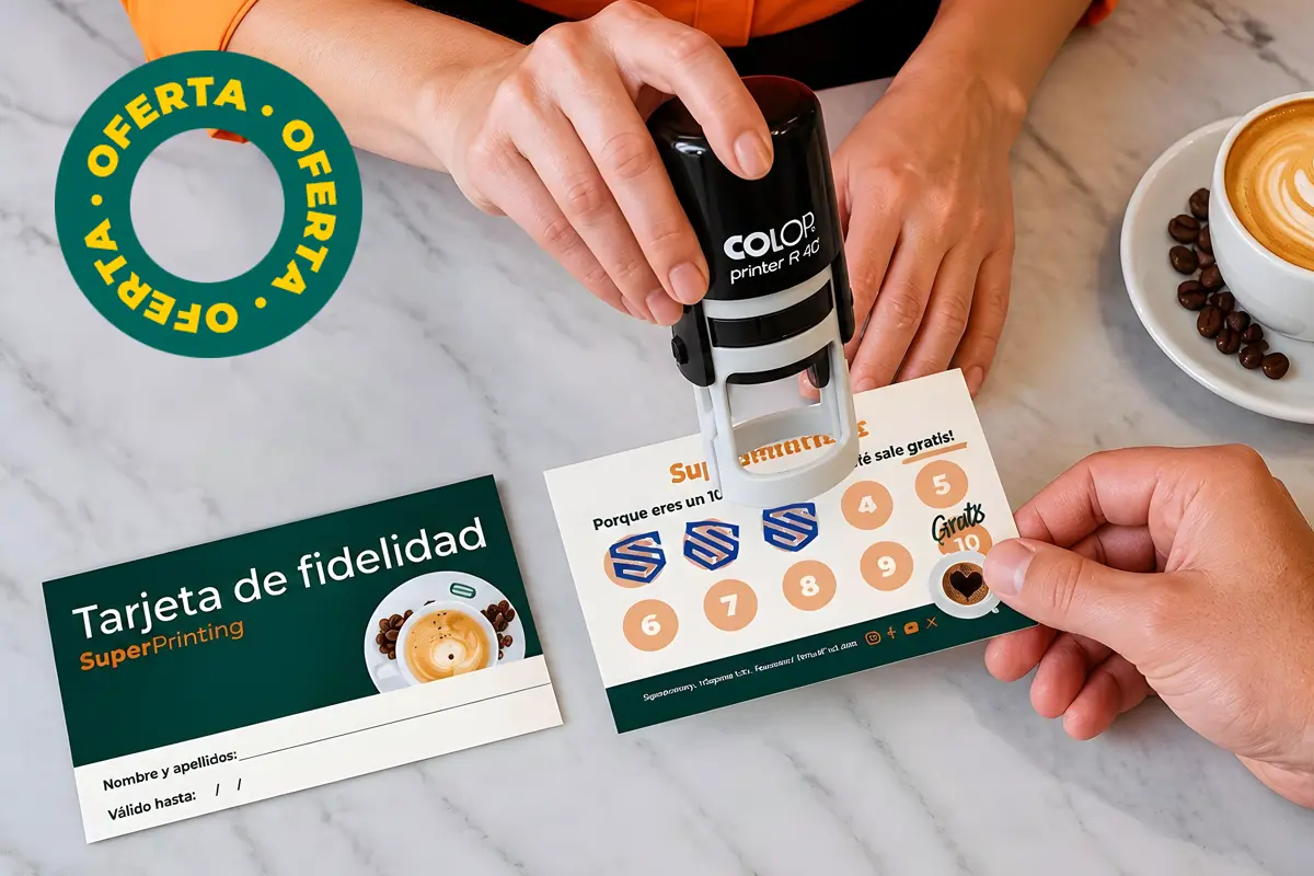 pack tarjetas de fidelidad con sello