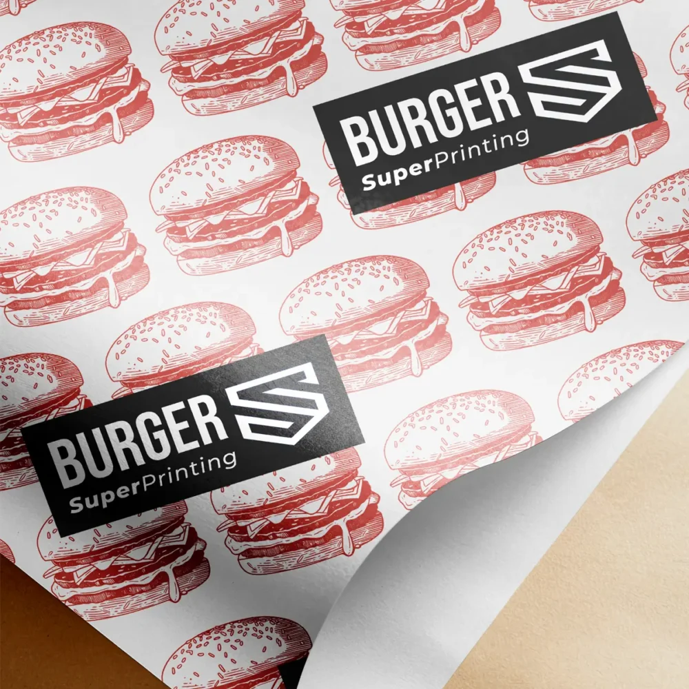 Papel antigrasa para comida personalizado