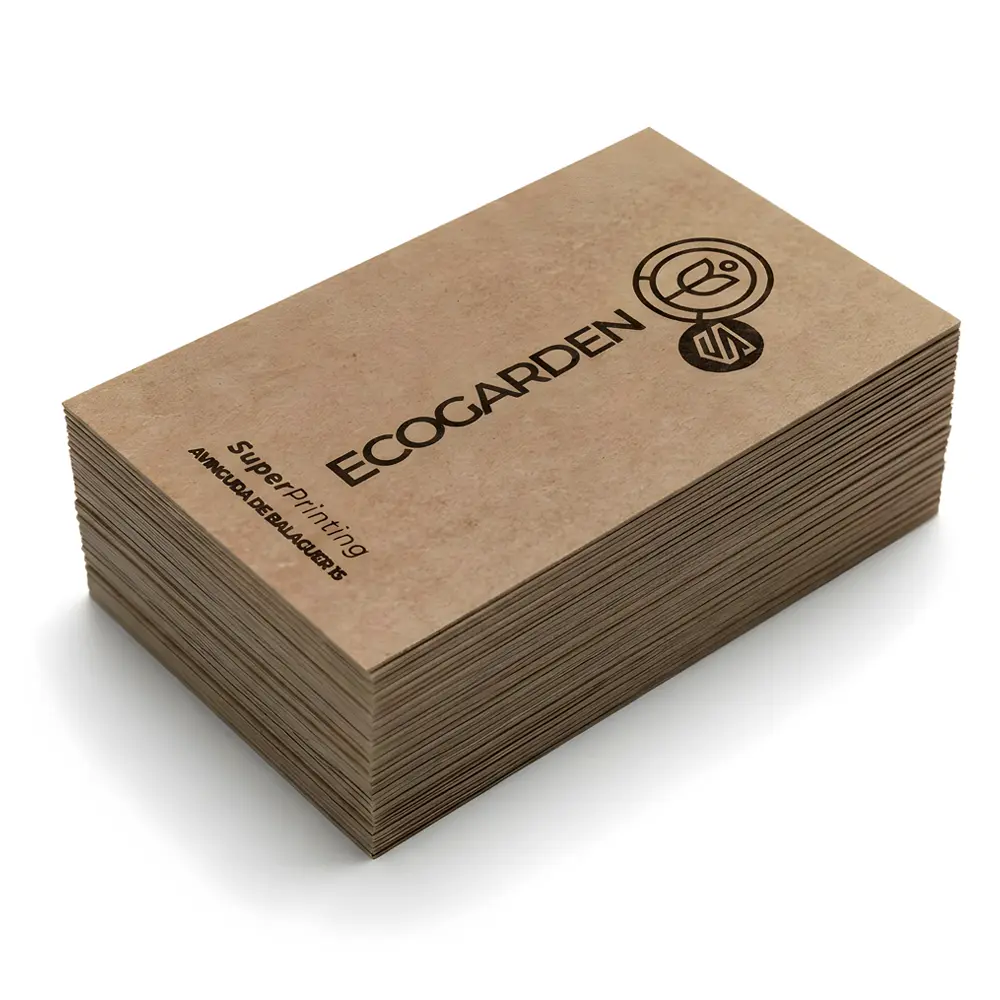 Tarjetas de visita en papel ktaft de SuperPrinting