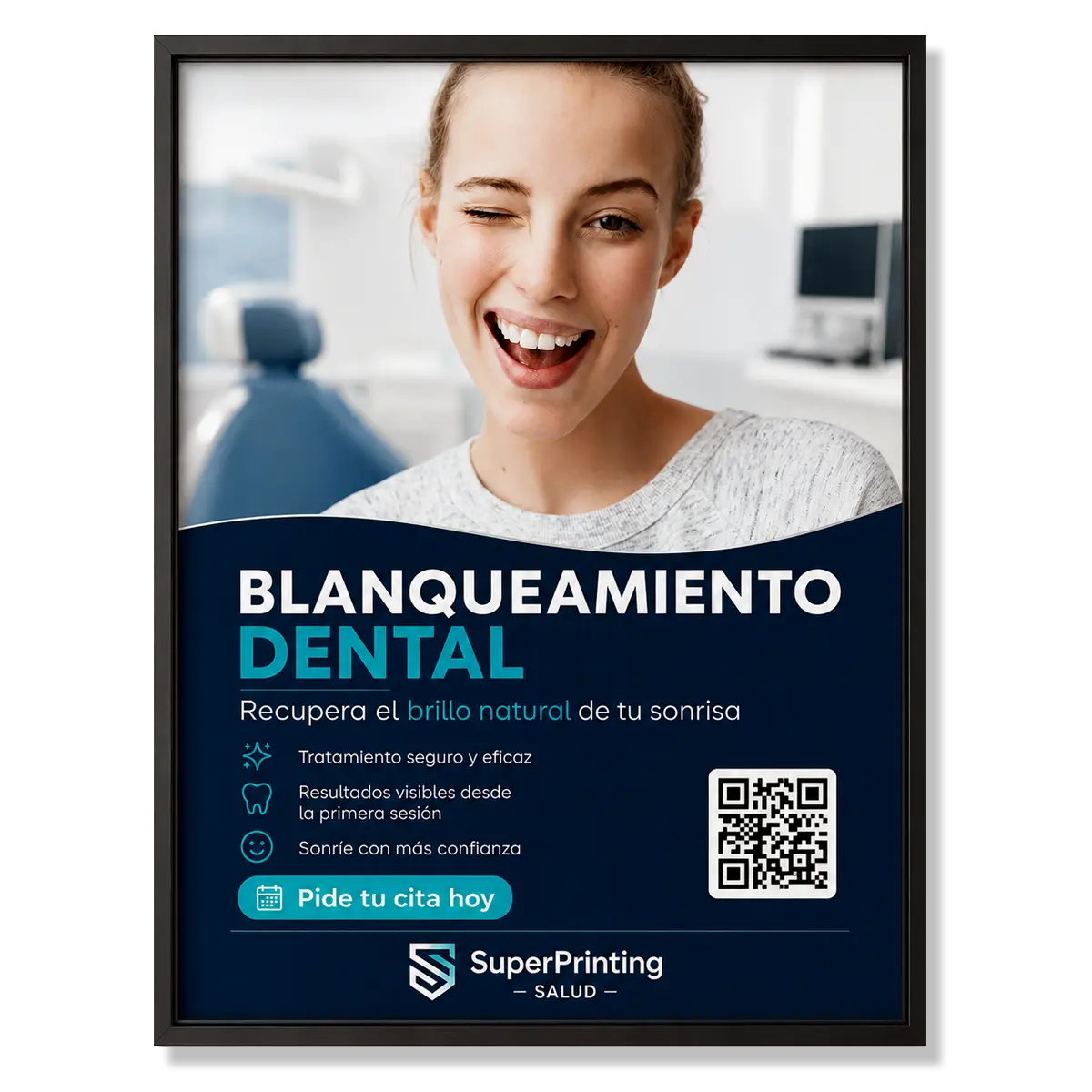 Diseño gráfico e imprenta para clínicas y centros de salud 23 Carteles enmarcados personalizados para clínicas