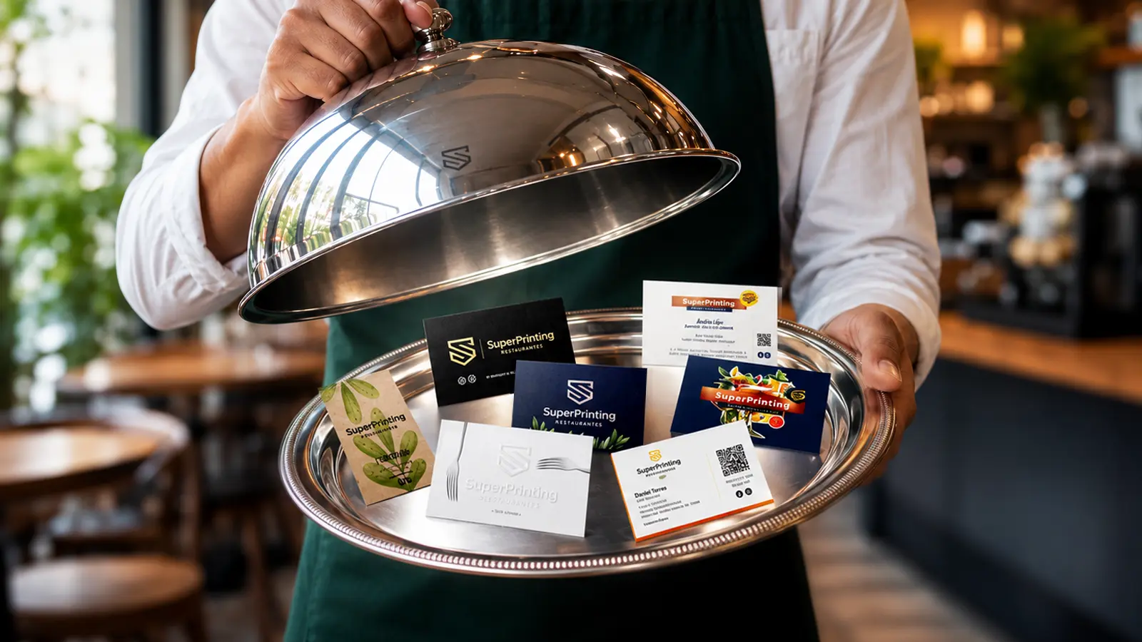 Tarjetas de visita para restaurantes: 6 ideas según el tipo de negocio 1 Tarjetas de visita para restaurantes, bares y cafeterías