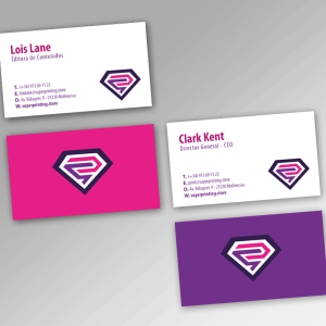 Impresión papelería corporativa pack oferta, tarjetas de visita, superprinting